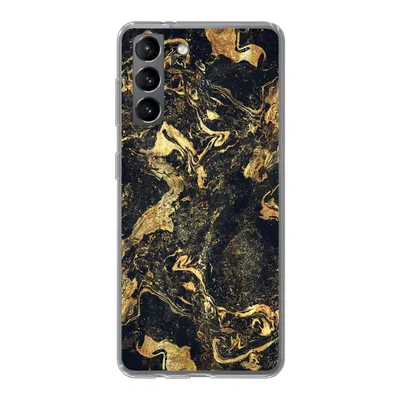 Produktbild von MuchoWow® Handyhülle Schutzhülle Hülle für Samsung Galaxy S21 Marmor - Luxus - Gold Silikon Softcase Handy Hülle - Softcase