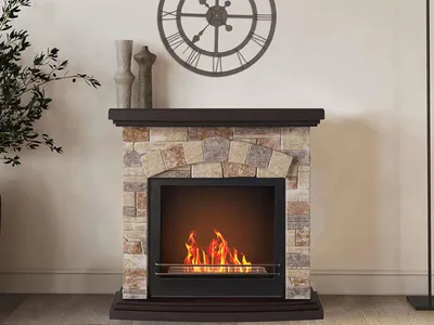 Produktbild von Dmora Bioethanol-Kamin Dstrizzol 93x28x85 cm Beige, 1,8 l