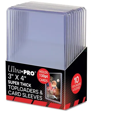 Produktbild von Ultra Pro Ultra Pro Topload & Card Sleeves - 130pt - 3x4-Inch (10 Stück)