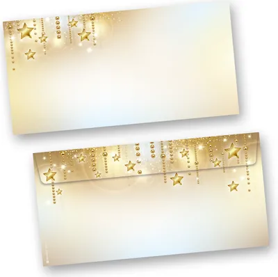 Produktbild von Stardreams 50 Stück Weihnachts-Briefumschläge Din lang ohne Fenster Umschläge für Weihnachten selbstklebend haftklebend