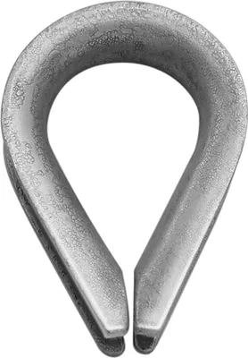 Produktbild von Vormann Seilkausche Edelstahl (V2A), 16,0 x 9 x 2,0, SB (2 Stk.)
