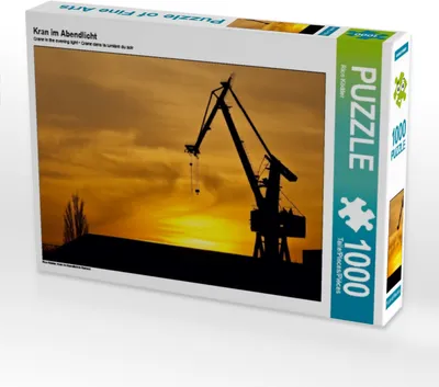 Produktbild von Calvendo Kran im Abendlicht 1000 Teile Puzzle quer 640x480mm, Ködder Rico; 7297361