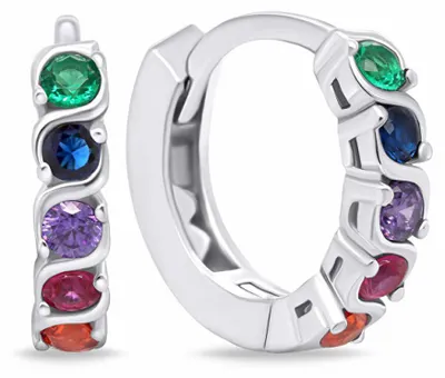 Immagine prodotto di Orecchini in argento con zirconi colorati EA672WRBW