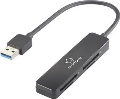 Image de RF-PCR-220 USB-Kartenleser Smartphone/Tablet Kartenleser Schwarz (RF-5151022)