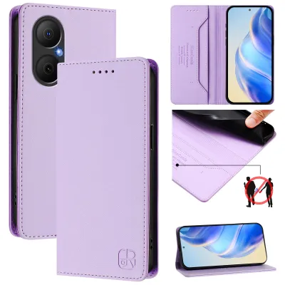 Immagine prodotto di Custodia in pelle per Huawei Nova Y73, custodia flip con slot per carte, portafoglio e supporto Viola