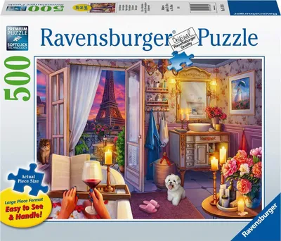Immagine prodotto di Puzzle RAVENSBURGER Luoghi accoglienti: bagno a Parigi XXL 500 pezzi