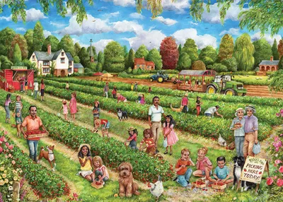 Produktbild von Falcon de luxe Falcon - Strawberry Picking (1000 Teile), 1000 Stück(e), Menschen, 12 Jahr(e)