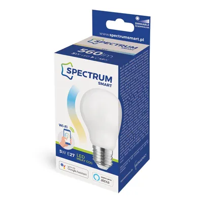 Produktbild von Spectrum LED E27 A60 Filament Matt Smart Home 5W = 45W 560lm Alexa Google Tuya 2700K-6500K DIMMBAR