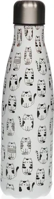 Image de Bouteille d'eau Versa acier chat 7 x 27 x 7 cm