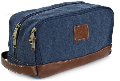 Immagine prodotto di Borsa da viaggio, tela blu, grande, pieghevole, con maniglia