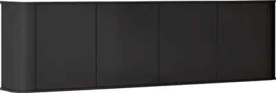 Produktbild von AZELIO Kommode in Schwarz mit PUSH-TO-OPEN, 60x215x37cm (HxBxT)