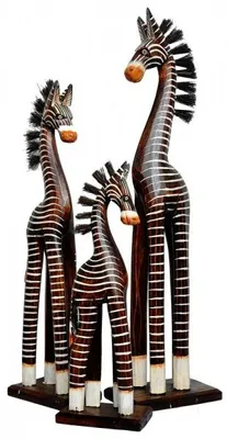 Produktbild von Holz-Zebra Deko-Zebra im 3-er Set