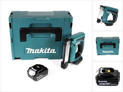 Image de Makita DST 221 G1J 18 V Li-ion Agrafeuse sans fil + 1x Batterie Li-Ion BL1860 B 6,0 Ah + Coffret de transport - sans chargeur