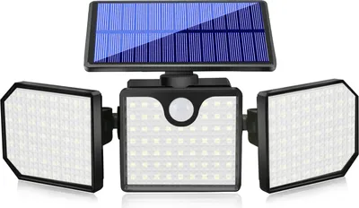 Image de Lampe murale à détecteur à énergie solaire Eclairage extérieur étanche Eclairage du jardin de la maison
