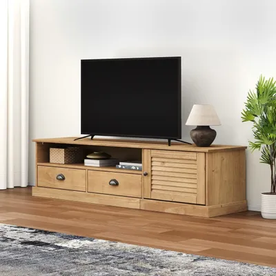 Zdjęcie produktu dla The Living Store Szafka pod telewizor VIGO 156x40x40 cm Lita sosna