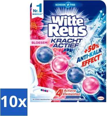 Produktbild von White Giant - Power Active Toilettenblock - Blüte - 1 Toilettenblock - Vorteilspack - 10 Stücke