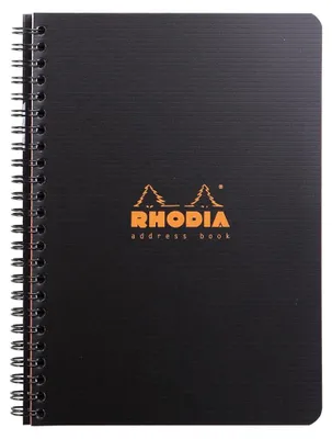 Produktbild von Rhodia 119970C, 80 Seiten, Softcover, Schwarz, A5, 90 g/m², Polypropylen (PP)