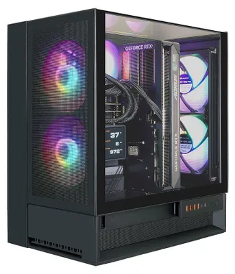 Immagine prodotto di COUGAR OmnyX BK 8148, PC da gaming, processore Ryzen 9 9950X3D, 64 GB di RAM, SSD da 2 TB, scheda grafica GeForce RTX 5090 con 32 GB di memoria, sistema operativo Windows 11 Home
