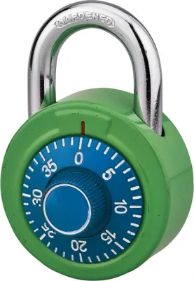 Image de Cadenas à bouton de combinaison Collège, anse acier cémenté nickelé - THIRARD