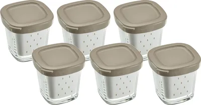Obrázok produktu pre Sada 6 sklenených nádob pre jogurtovač Seb XF1001E1