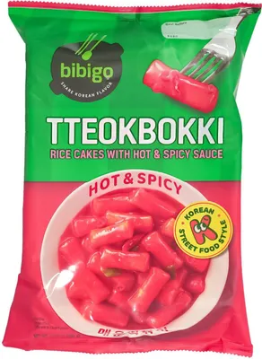 Produktbild von Bibigo Tteokbokki Rice Cake with Hot Sauce 360g