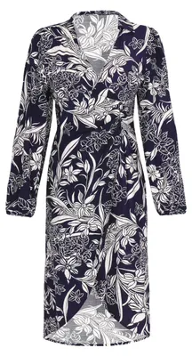 Image de Robe pour femme EVER - Bleu marine et blanc cassé, XXL