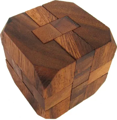 Obrázek produktu pro Diamant G171 - 3D puzzle - IQ Puzzle Wood - Náročná logická hra ze dřeva