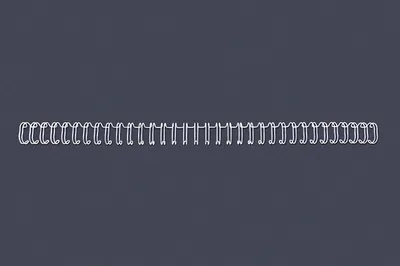 Immagine prodotto di GBC RG810670 GBC Rilegatura a spirale WireBind, A4, 34 anelli, 9,5 mm, bianco