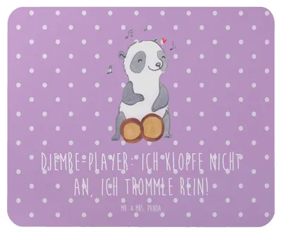 Produktbild von Mr. & Mrs. Panda Mauspad Djembe Rhythmus - Lavendeltraum - Geschenk, Musik, pc, Percussion, Lernen, mausunterlage, Instrument, Mousepad, Musiker, mousematte, Trommel