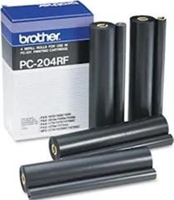 Produktbild von Brother PC-204RF, Fax-Farbband, 420 Seiten, Schwarz, Brother MFC-1770, MFC-1780, MFC-1870MC, MFC-1970MC, IntelliFax-1170, IntelliFax-1270,..., Wärmeübertragung, 4 Stück(e)