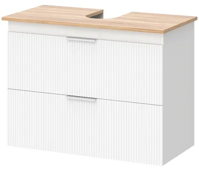 Obrázok produktu pre HOMCOM Skrinka pod umývadlo – kúpeľňová skrinka s dvoma veľkými zásuvkami