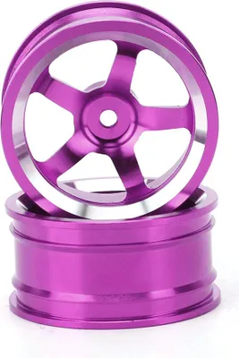 Zdjęcie produktu dla 4szt 1/10 Aluminiowa piasta koła Akcesoria RC Części pasują do HSP 94123 Touring Drift CarPurple