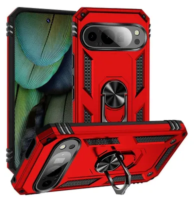Obrázek produktu pro Pouzdro na mobilní telefon Armor Shield pro Google Pixel 9 Pro cover Ultra Hybrid Case ochranný kryt mobilního telefonu, červené