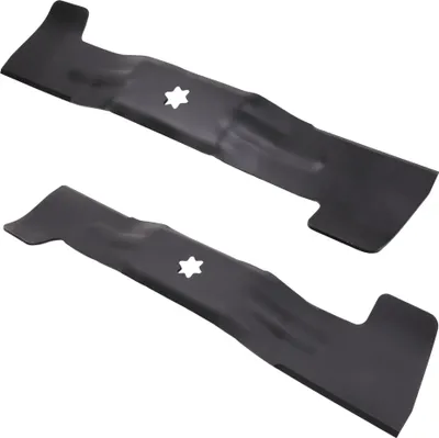 Produktbild von Messersatz 2x 46cm Messer für BLACK LINE BESTGREEN STIGA SOLO WOLFGARTEN