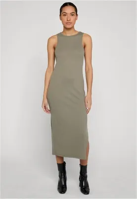 Immagine prodotto di Urban Classics Abito lungo da donna, modello Racerback a costine, colore oliva, taglia M