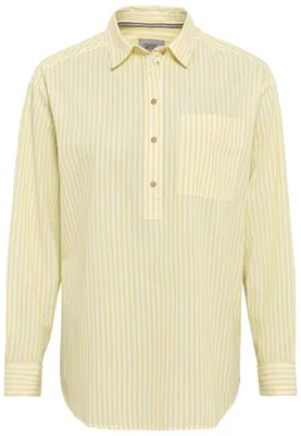 Productafbeelding van camel active dames blouse van 100% katoen, geel, dameskleding - maat L