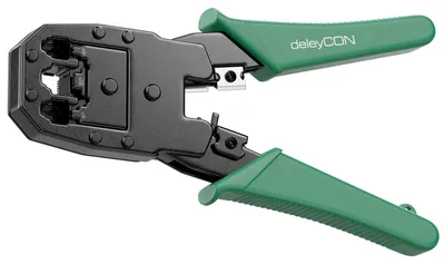 Produktbild von deleyCON Crimpzange RJ11 RJ12 RJ45 Modularstecker Westernstecker