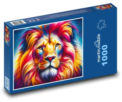 Obrázek produktu pro martinpuzzle - Puzzle 1000 - Barevný lev