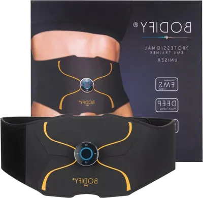 Produktbild von Bauchmuskeltrainer - EMS-Trainer - Muskelaufbau - 40 % effektiver - Verstellbar - Schwarz