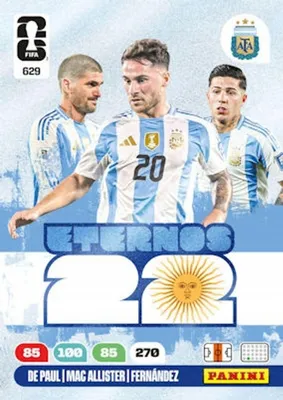 Image de PANINI FIFA WORLD CUP 2026 Adrenalyn XL – card no. 629 ETERNOS 22 De Paul