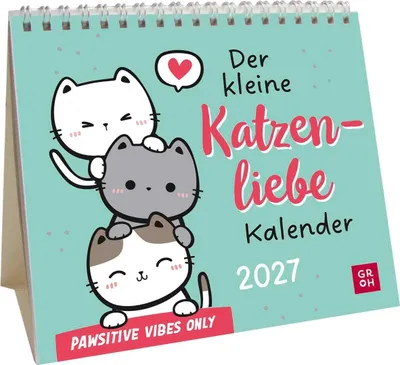 Produktbild von Mini-Kalender 2027: Der kleine Katzenliebe Kalender