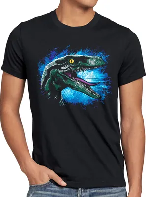 Produktbild von style3 Velociraptor Blue Herren T-Shirt dinosaurier park