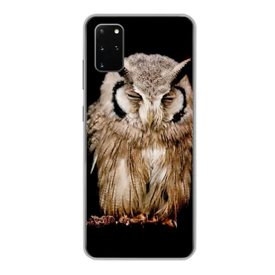 Produktbild von MuchoWow® Handyhülle Schutzhülle Hülle für Samsung Galaxy S20 Plus Eule - Vogel - Schwarz Silikon Softcase Handy Hülle - Hartschale