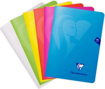 Produktbild von Clairefontaine 10x Mimesys, Heft A5 48 Blatt kariert, Farben - Sortiert 303682C