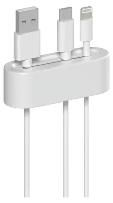 Obrázok produktu pre Hama 00020568, Držiak kábla, Stôl, Termoplastická guma (TPR), Biela
