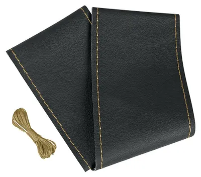 Produktbild von LAMPA 98887 Premium Truck Lenkradbezug Ø44-46cm Schwarz Beige Lenkradhülle