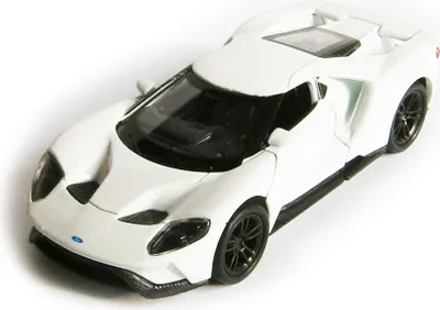 Produktbild von FORD GT 2017 12cm Metall Modellauto Modell Auto Metall Spielzeugauto Geschenk 16 (Weiss)