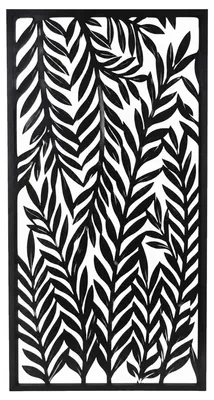Produktbild von UNUS® Metallbild Palmblätter 120x60cm Wanddeko