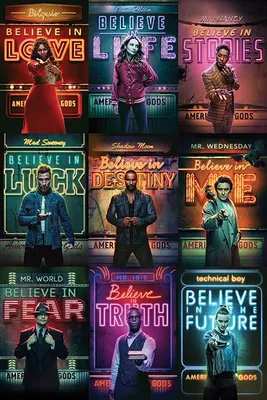 Obrázok produktu pre American Gods – Postavy – 61 x 91,5 cm – Plagát