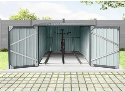 Produktbild von Fahrradgarage Vario Metall 203 x 224 cm anthrazit